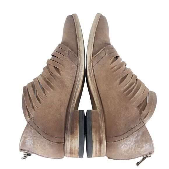 FREE PEOPLE Women's Lost Valley EU38 US7,5 Leather Cutout Booties Shoes - Picture 11 of 16